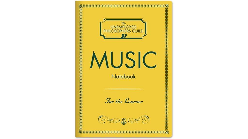 notebook for music notes