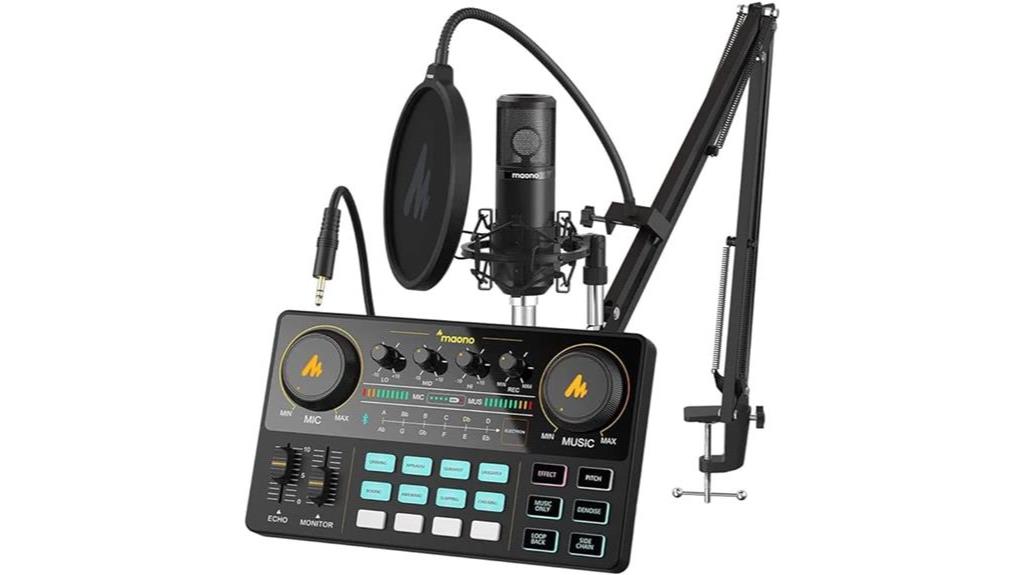 podcast equipment bundle microphone