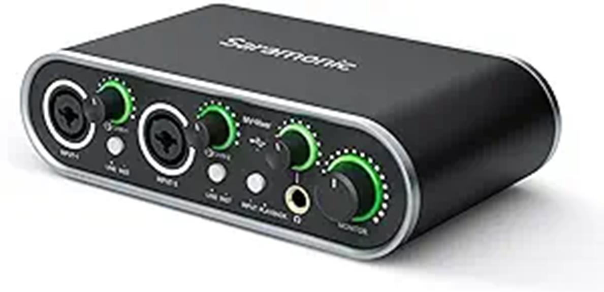 professional dual channel audio interface