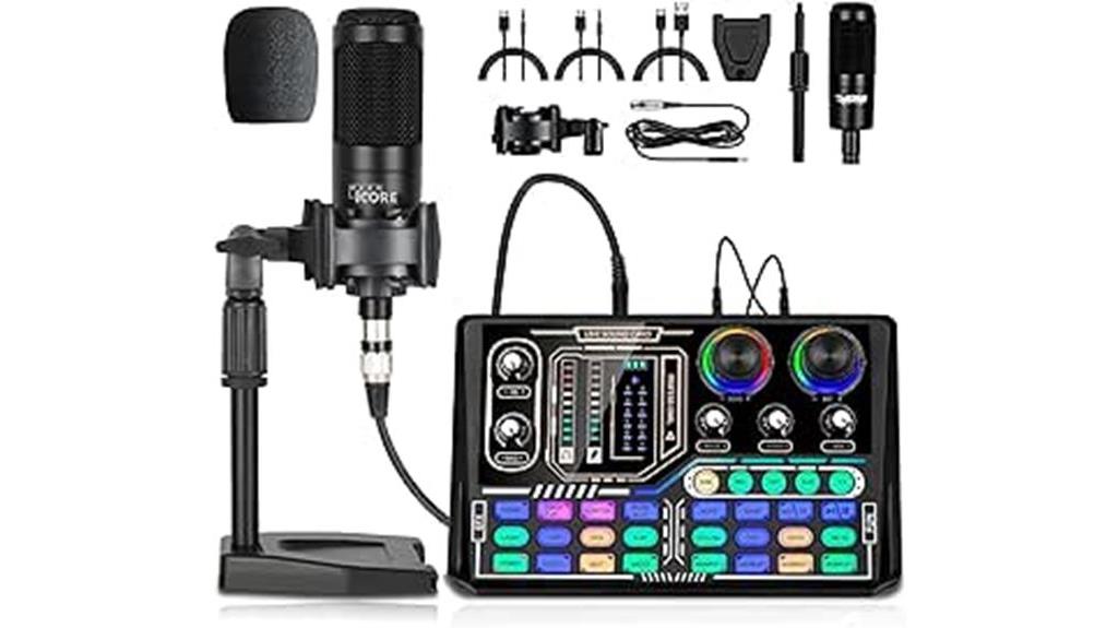 professional podcasting equipment set
