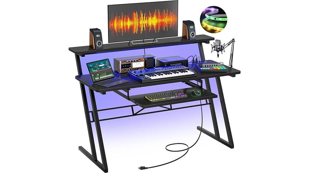 recording studio music desk