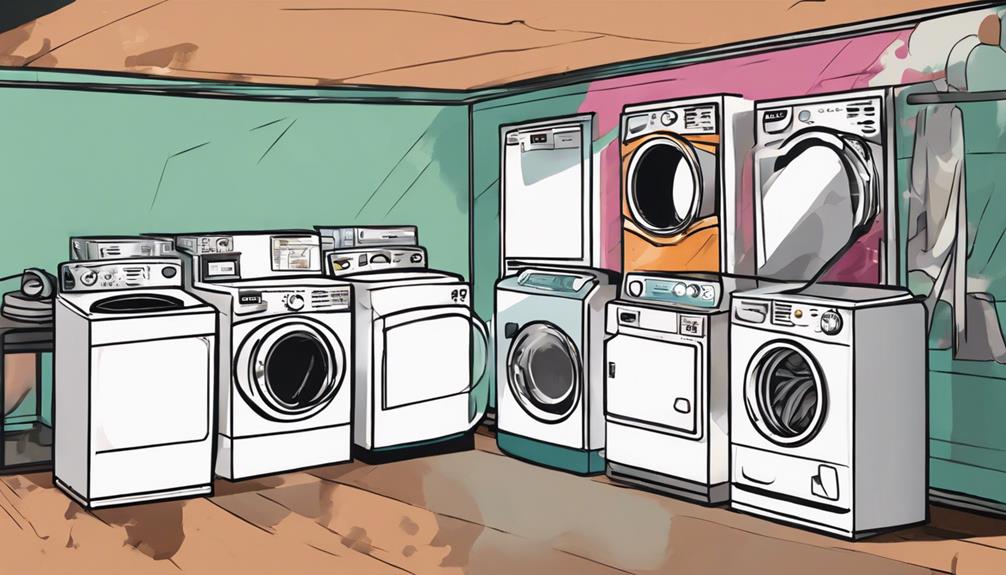 selecting washer and dryer