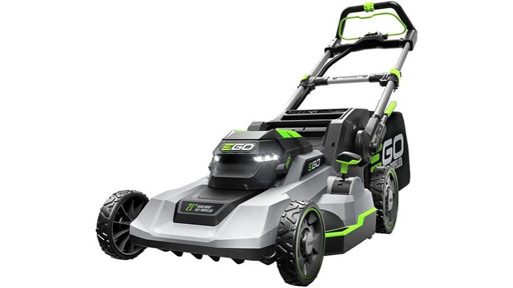 self propelled mower with touch drive