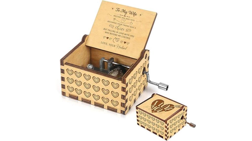 sentimental wooden music box