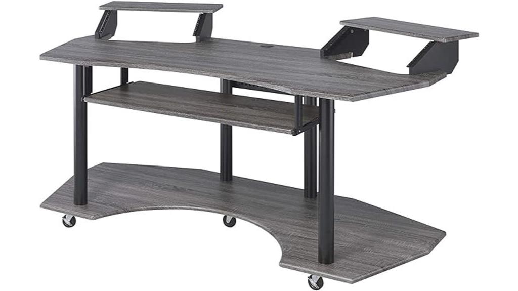 stylish black oak desk