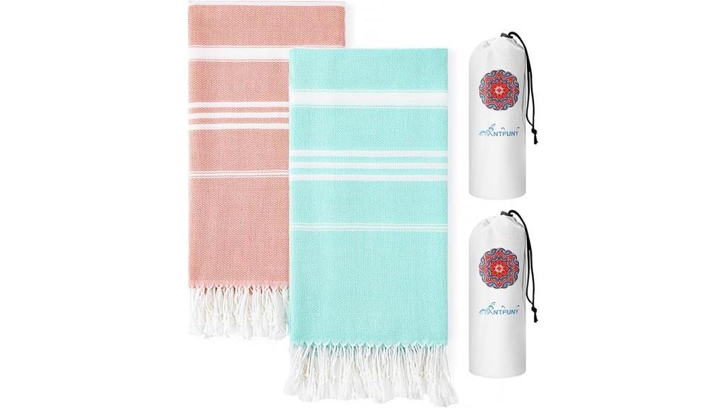 turkish beach towels set