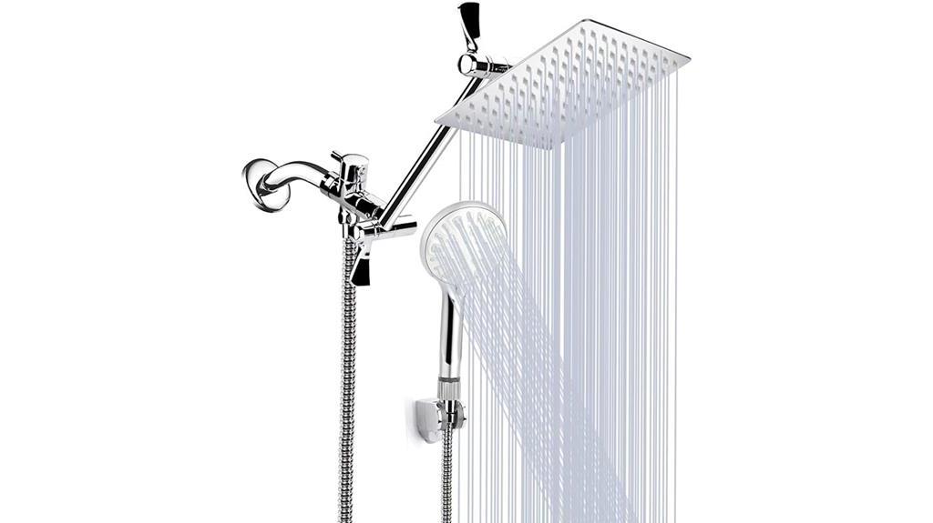 versatile shower head combo