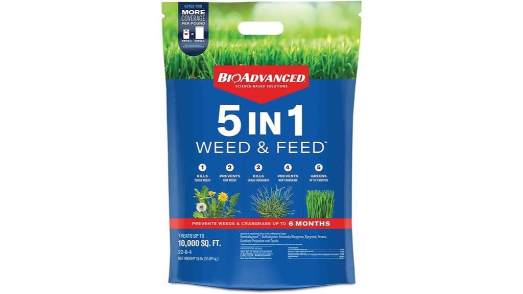 weed and feed granules
