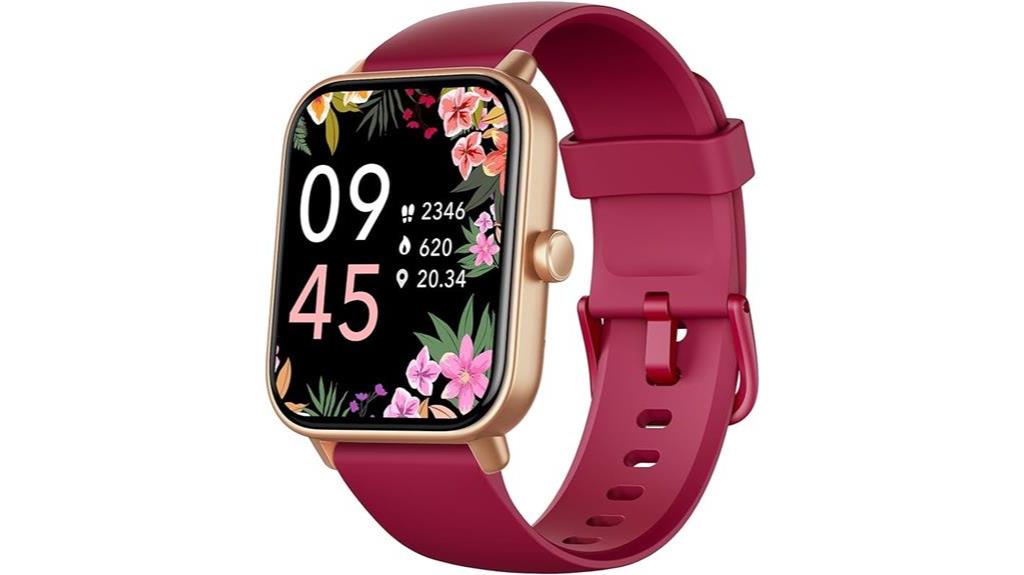 women s red touchscreen watch
