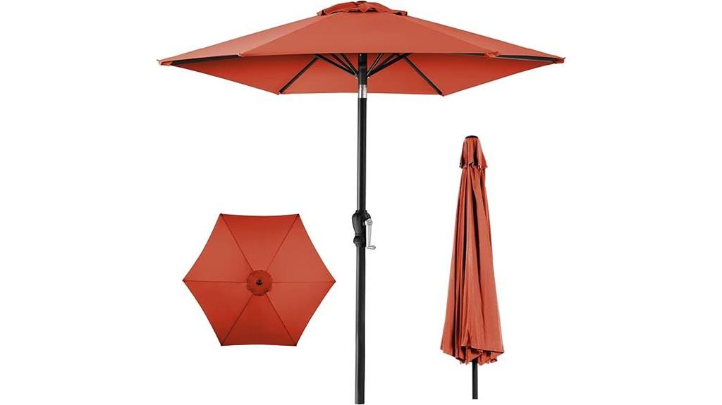 10ft steel patio umbrella