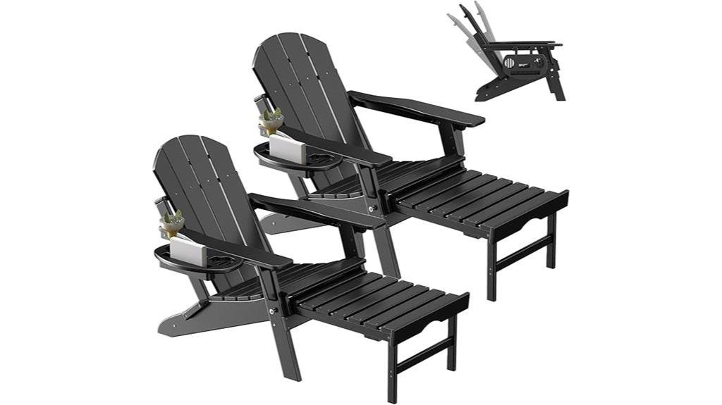 adjustable adirondack chair set