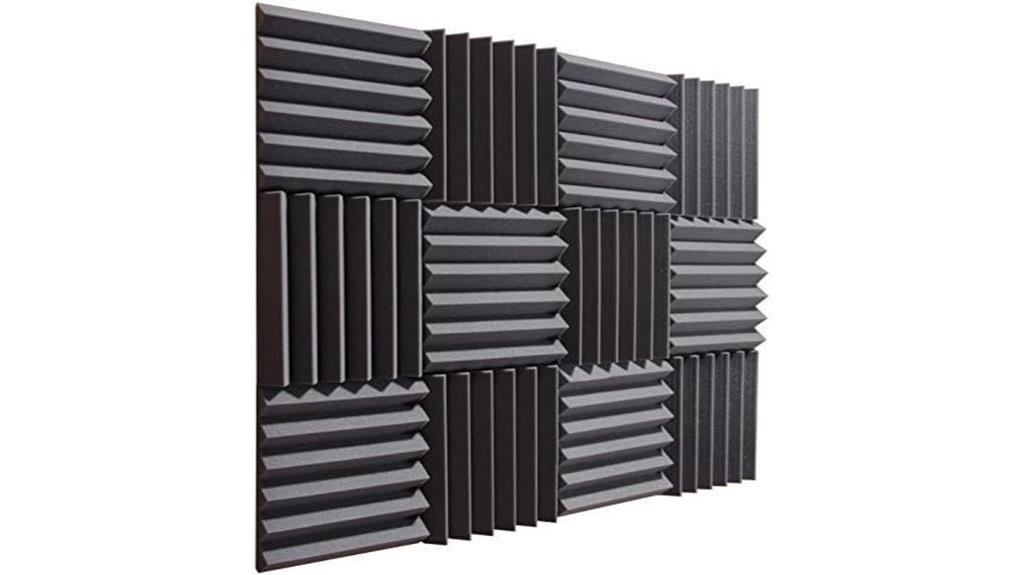 charcoal soundproofing foam tiles