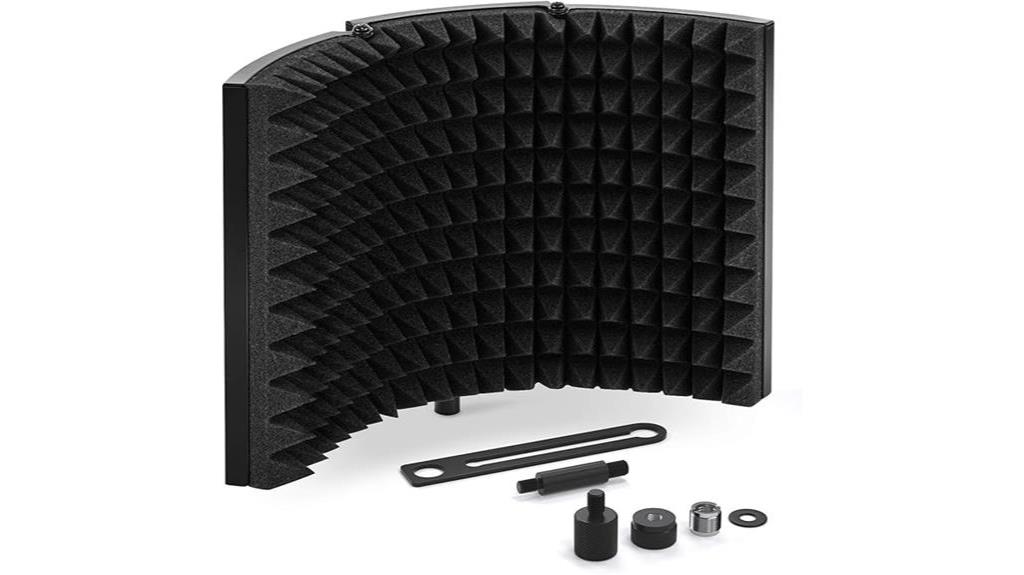 condenser microphone isolation shield