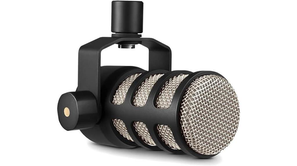 rode podmic black microphone