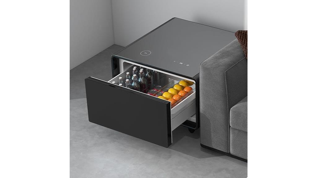 smart side table fridge