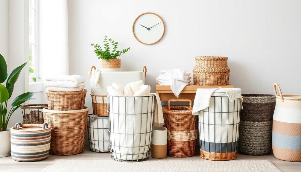 stylish functional laundry baskets