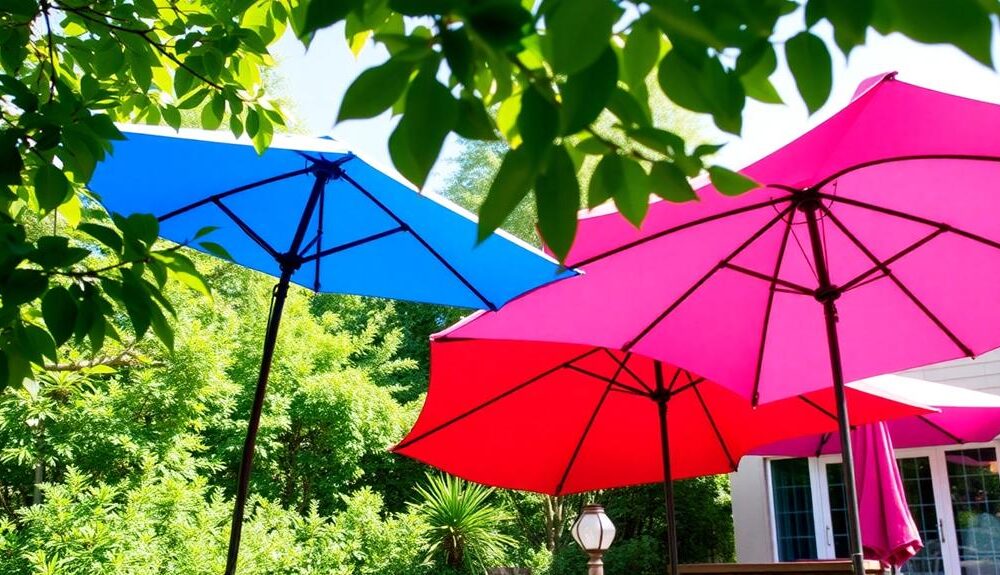 wind resistant patio umbrellas selection