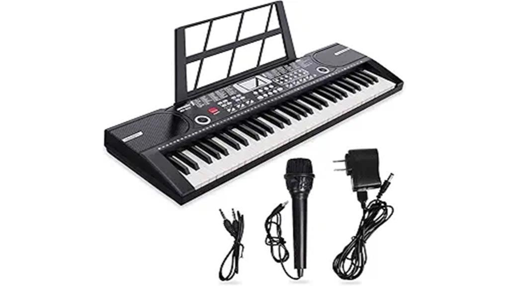 61 key digital piano set