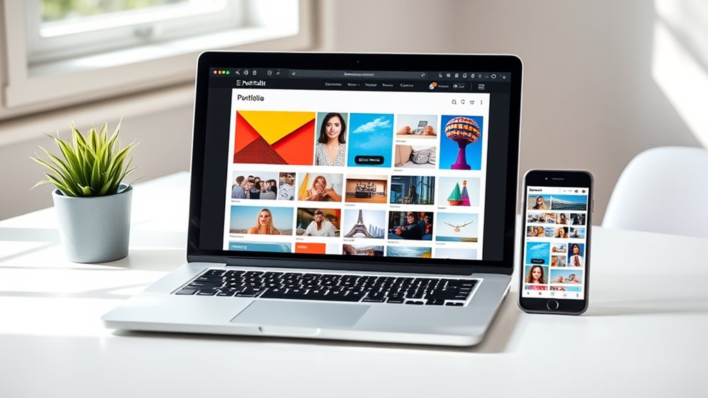 accessible shareable mobile friendly portfolio