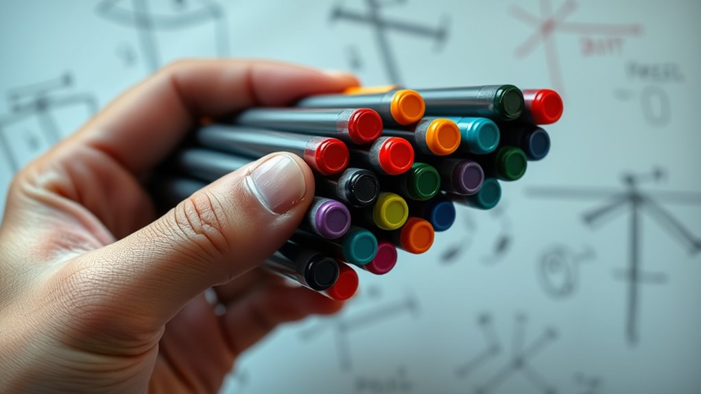 color coded markers for navigation