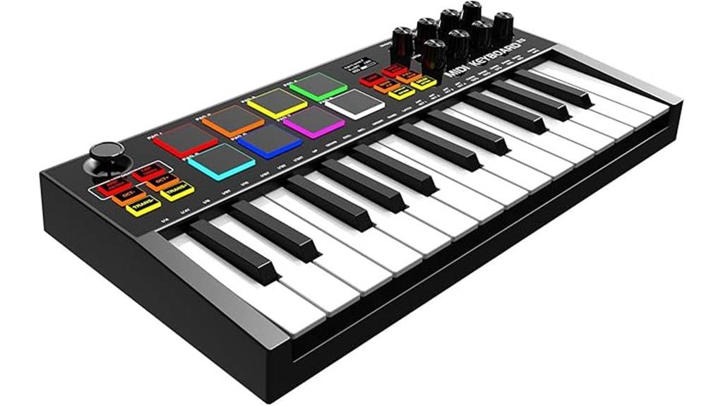 compact 25 key midi controller