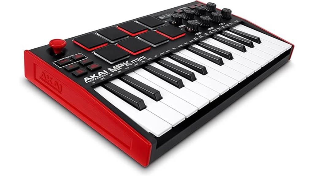 compact midi keyboard controller