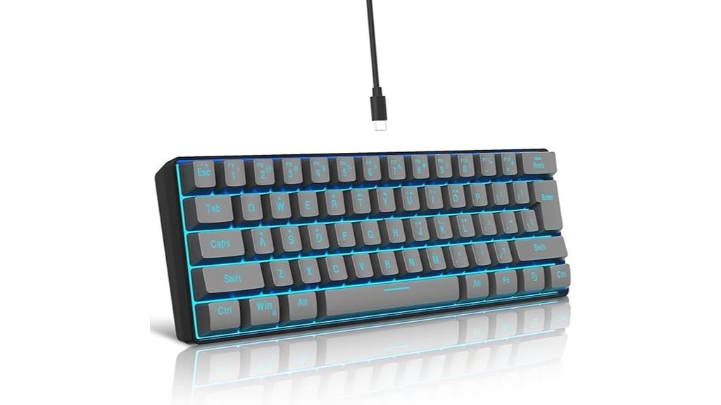 compact rgb wired keyboard
