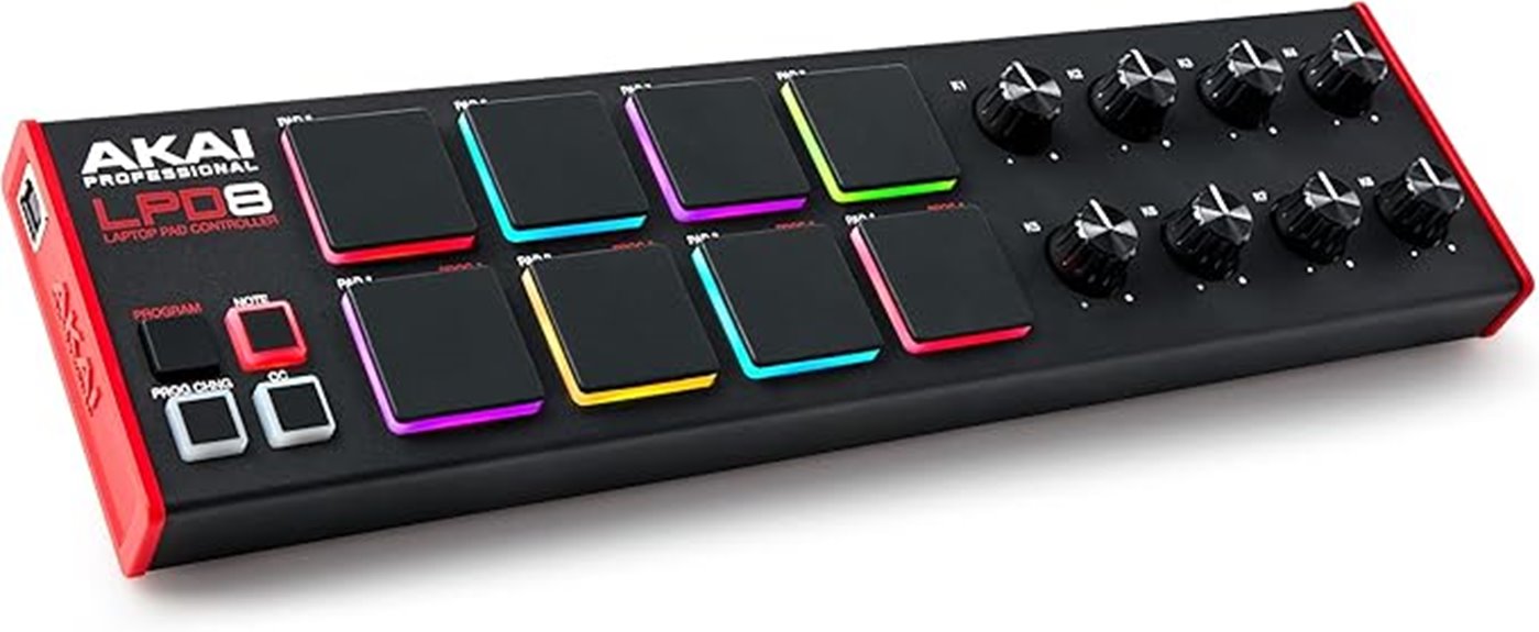 compact usb midi controller