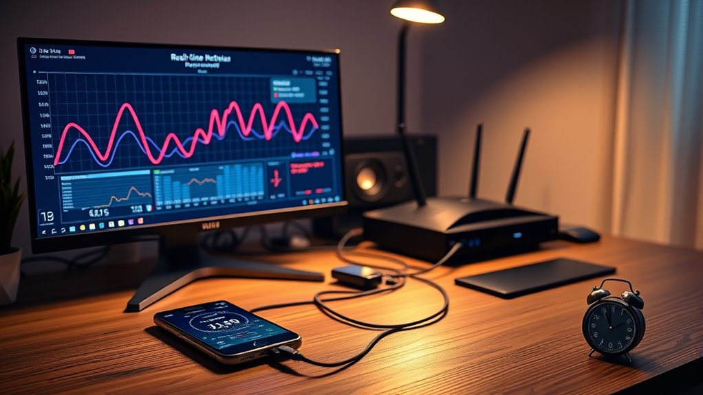 device traffic increases latency