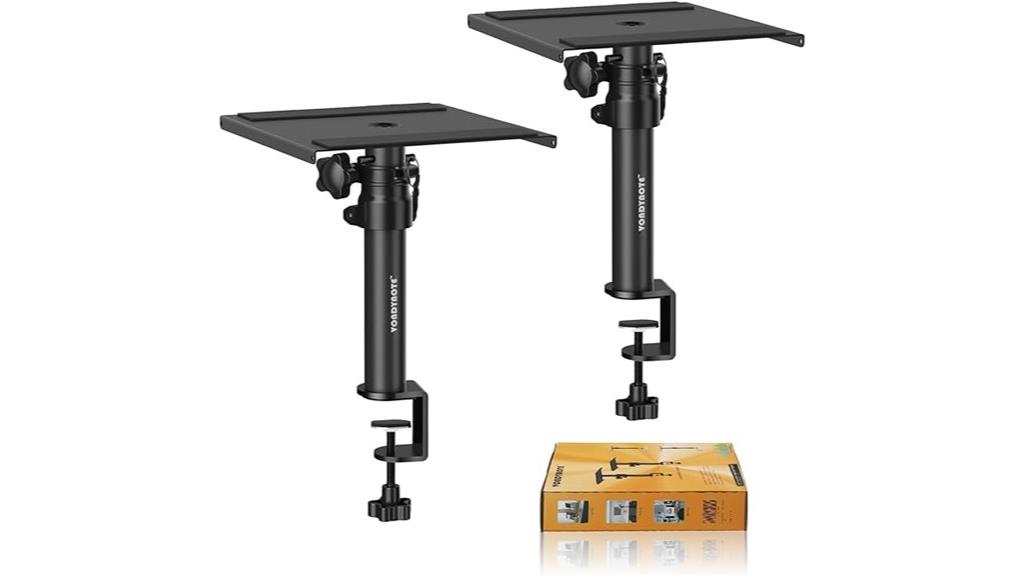dual adjustable clamp speakers