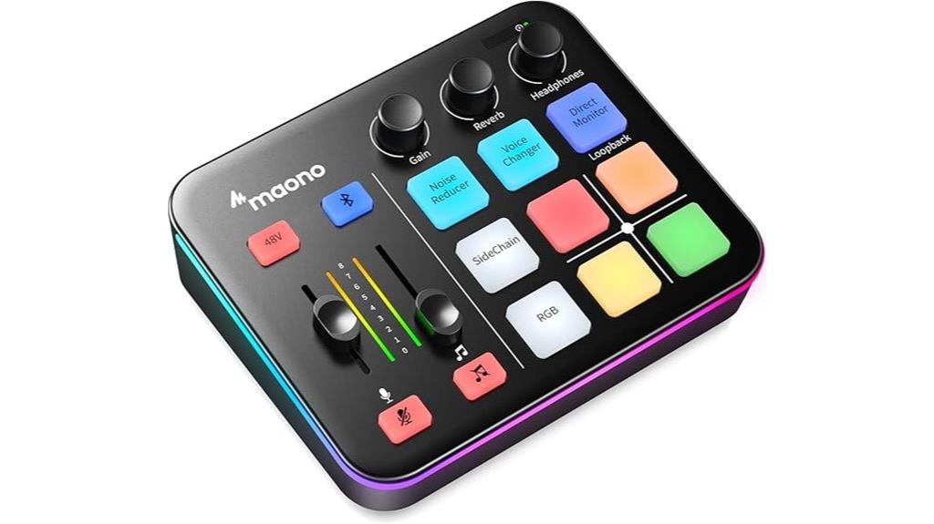 gaming mixer with rgb