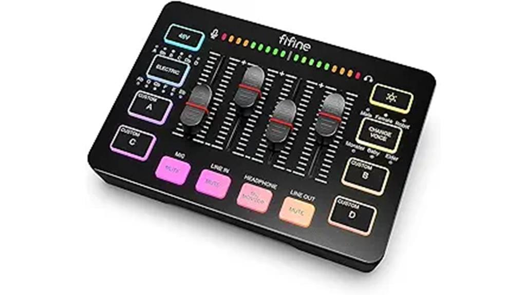 gaming mixer with rgb