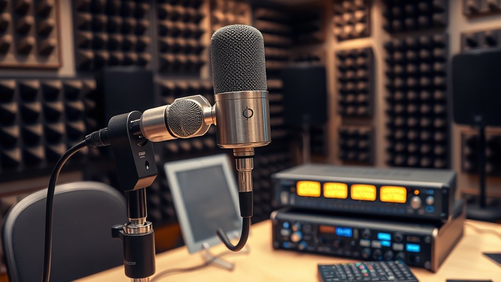 high quality recording equipment setup