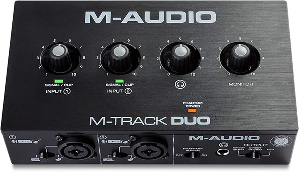 m audio duo usb interface