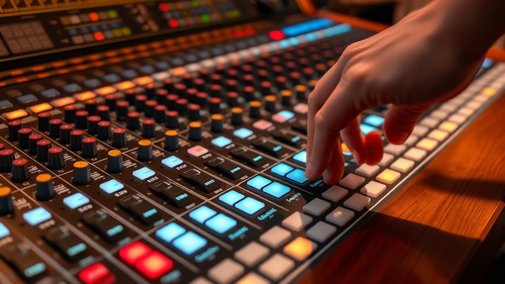 manual fader control enhances expressiveness