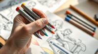 marker techniques for quick arrangements