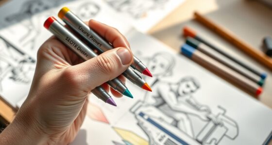 marker techniques for quick arrangements