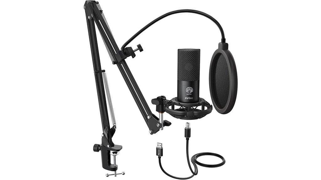 microphone with boom arm
