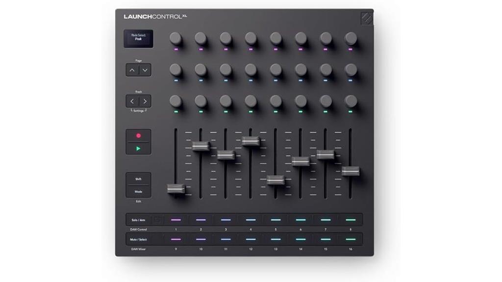 novation midi control mixer