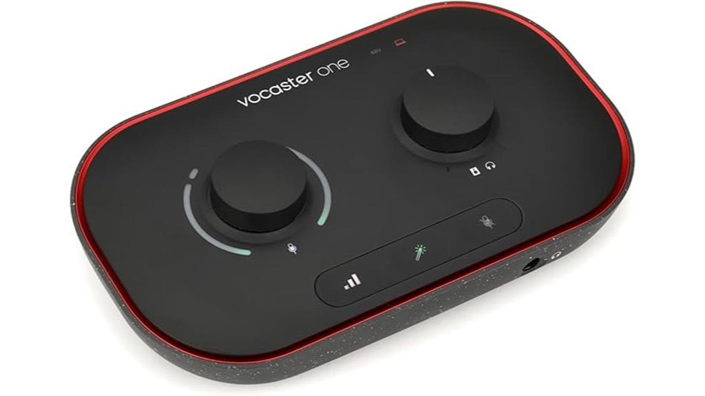 podcasting interface with focusrite