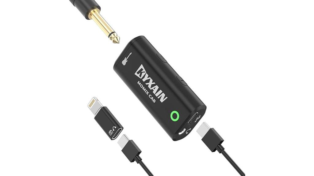 portable guitar recording interface