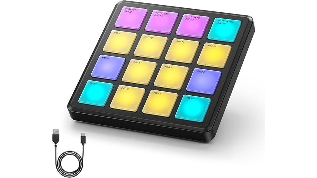 portable midi pad controller
