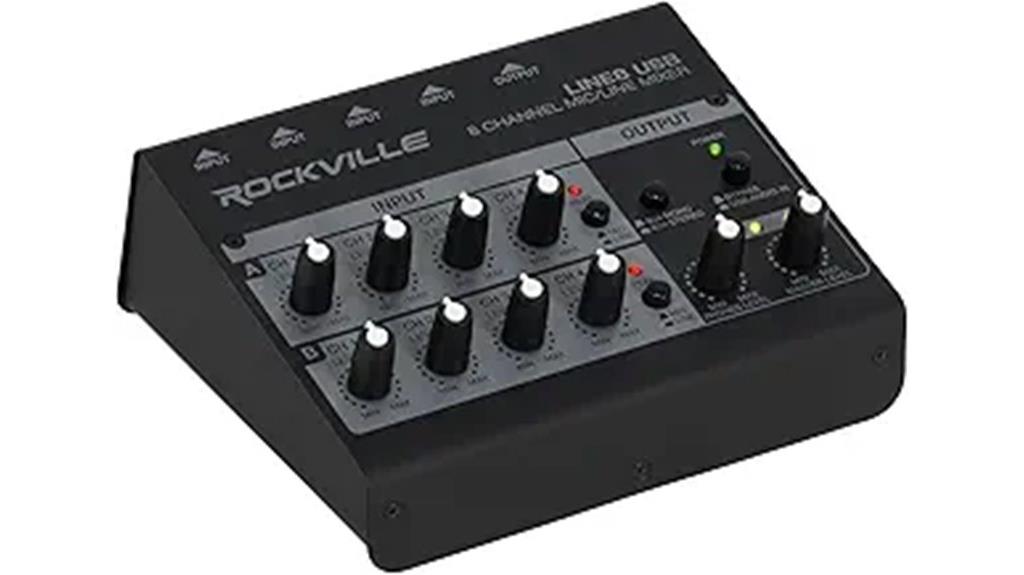 rockville 8 channel mixer