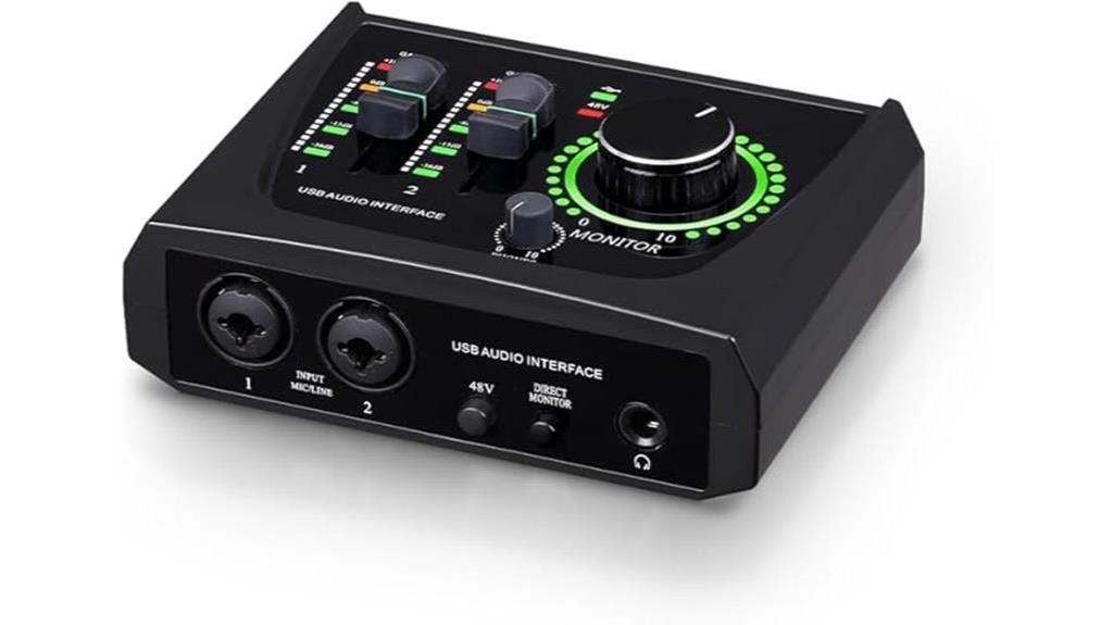 two channel usb audio interface