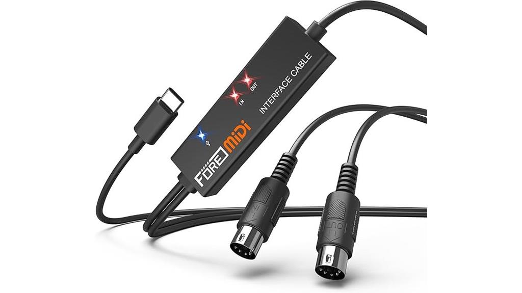 type c midi cable 6 5ft