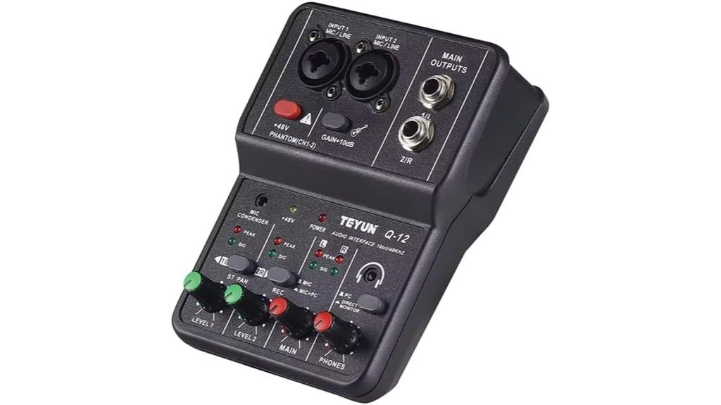 usb studio recording interface