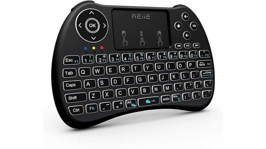 wireless backlit mini keyboard
