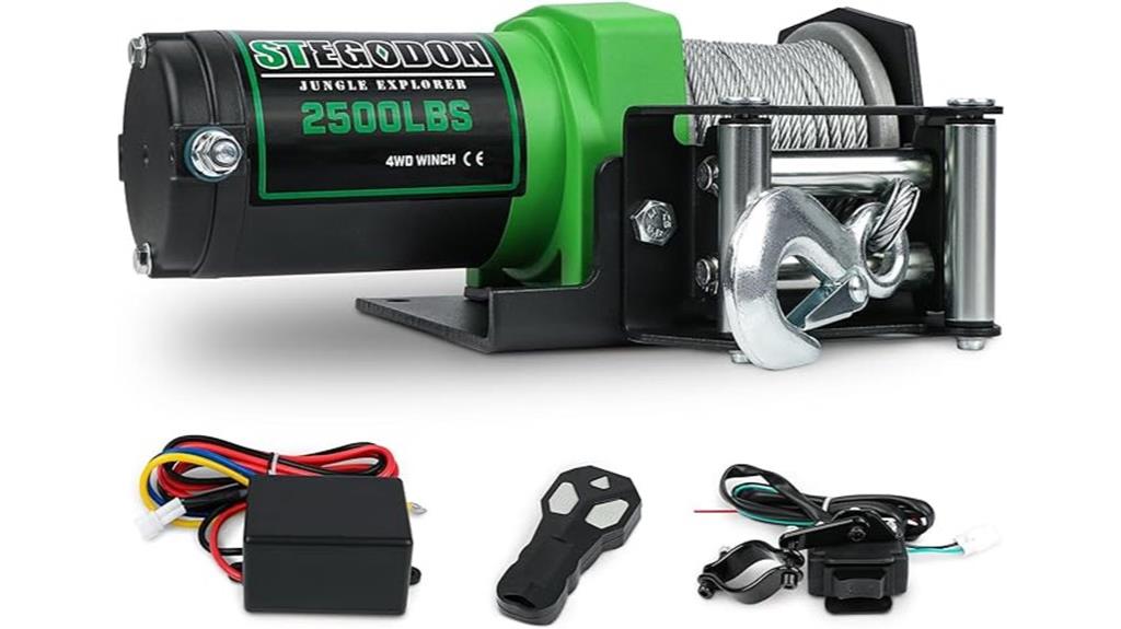 2500 pound electric winch