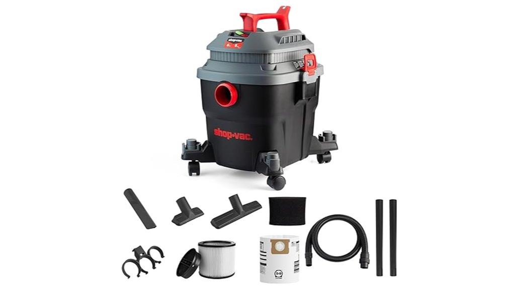6 gallon wet dry vacuum