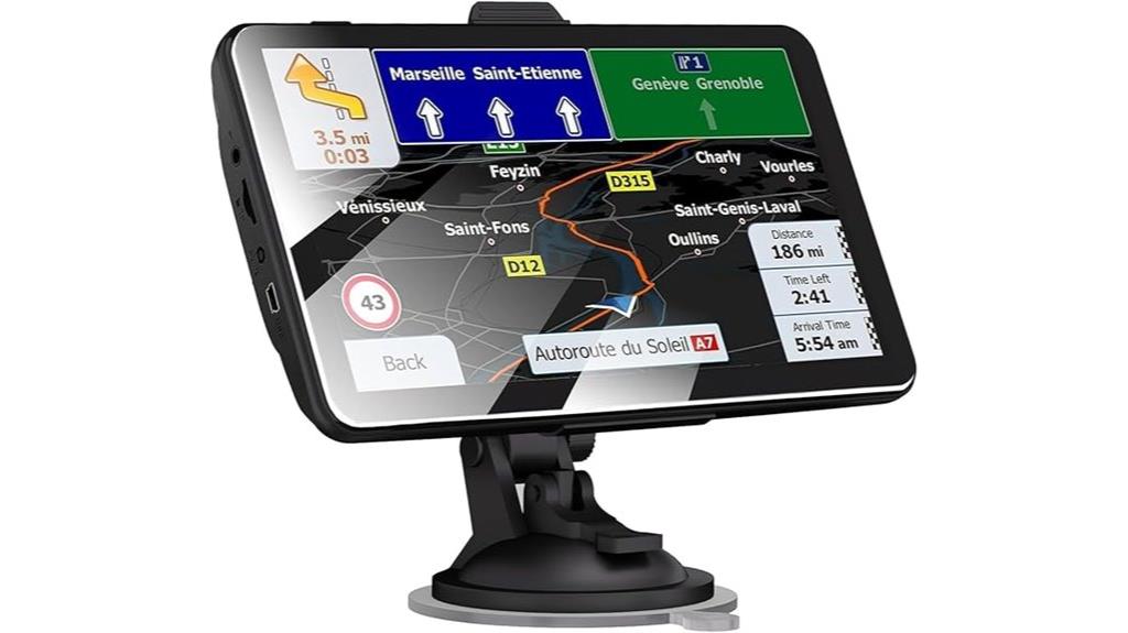 7 inch gps with lifetime maps